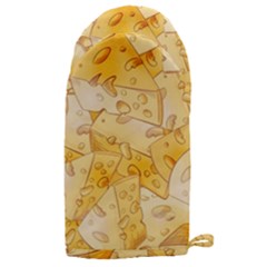 Cheese Slices Seamless Pattern Cartoon Style Microwave Oven Glove by Ket1n9