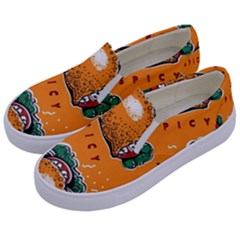 Seamless Pattern With Taco Kids  Canvas Slip Ons by Ket1n9