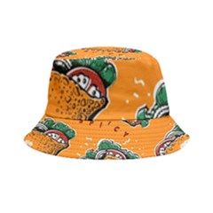 Seamless Pattern With Taco Inside Out Bucket Hat