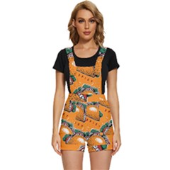 Seamless Pattern With Taco Short Overalls by Ket1n9