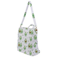 Cute Seamless Pattern With Avocado Lovers Crossbody Backpack by Ket1n9