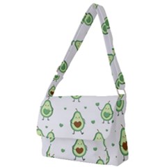 Cute Seamless Pattern With Avocado Lovers Full Print Messenger Bag (s) by Ket1n9