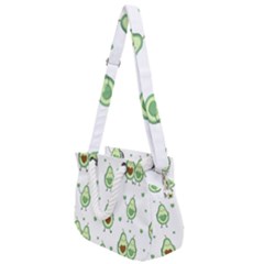 Cute Seamless Pattern With Avocado Lovers Rope Handles Shoulder Strap Bag by Ket1n9