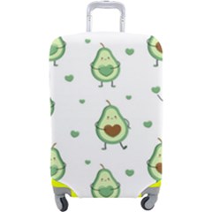 Cute Seamless Pattern With Avocado Lovers Luggage Cover (large) by Ket1n9