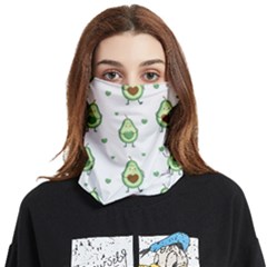 Cute Seamless Pattern With Avocado Lovers Face Covering Bandana (two Sides) by Ket1n9