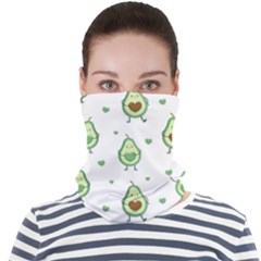 Cute Seamless Pattern With Avocado Lovers Face Seamless Bandana (adult) by Ket1n9