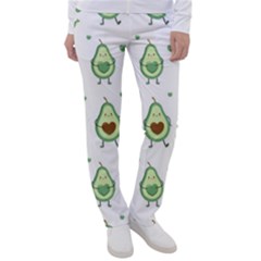 Cute Seamless Pattern With Avocado Lovers Women s Casual Pants by Ket1n9