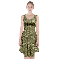 Aligator Skin Racerback Midi Dress by Ket1n9