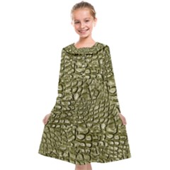 Aligator Skin Kids  Midi Sailor Dress by Ket1n9