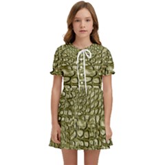 Aligator Skin Kids  Sweet Collar Dress by Ket1n9