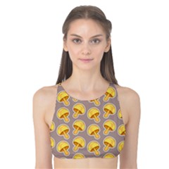 Yellow Mushroom Pattern Tank Bikini Top by Ket1n9