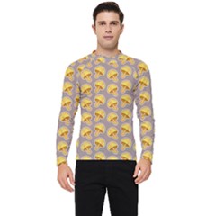 Yellow Mushroom Pattern Men s Long Sleeve Rash Guard by Ket1n9