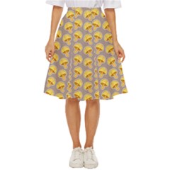 Yellow Mushroom Pattern Classic Short Skirt by Ket1n9