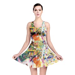 Multicolor Anime Colors Colorful Reversible Skater Dress by Ket1n9