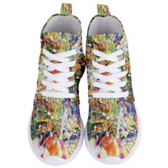 Multicolor Anime Colors Colorful Women s Lightweight High Top Sneakers by Ket1n9