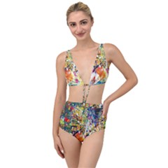 Multicolor Anime Colors Colorful Tied Up Two Piece Swimsuit by Ket1n9