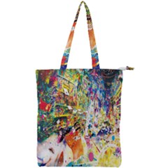 Multicolor Anime Colors Colorful Double Zip Up Tote Bag by Ket1n9