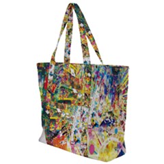 Multicolor Anime Colors Colorful Zip Up Canvas Bag by Ket1n9