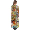 Multicolor Anime Colors Colorful Button Up Maxi Dress View2