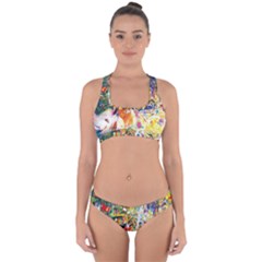 Multicolor Anime Colors Colorful Cross Back Hipster Bikini Set by Ket1n9