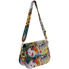 Multicolor Anime Colors Colorful Saddle Handbag by Ket1n9