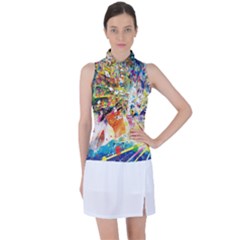 Multicolor Anime Colors Colorful Women s Sleeveless Polo T-shirt by Ket1n9