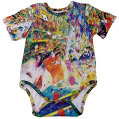 Multicolor Anime Colors Colorful Baby Short Sleeve Bodysuit by Ket1n9