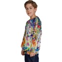 Multicolor Anime Colors Colorful Kids  Crewneck Sweatshirt View2