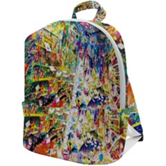 Multicolor Anime Colors Colorful Zip Up Backpack by Ket1n9