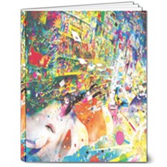 Multicolor Anime Colors Colorful 8  X 10  Hardcover Notebook by Ket1n9