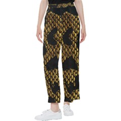 Metallic Snake Skin Pattern Women s Pants  by Ket1n9