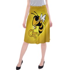 Georgia Institute Of Technology Ga Tech Midi Beach Skirt by Ket1n9