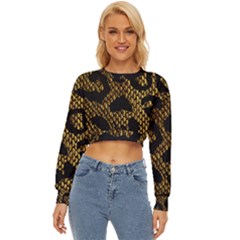 Metallic Snake Skin Pattern Lightweight Long Sleeve Sweatshirt by Ket1n9