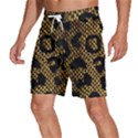 Metallic Snake Skin Pattern Men s Beach Shorts View2