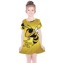 Georgia Institute Of Technology Ga Tech Kids  Simple Cotton Dress by Ket1n9