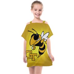 Georgia Institute Of Technology Ga Tech Kids  One Piece Chiffon Dress by Ket1n9