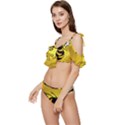 Georgia Institute Of Technology Ga Tech Ruffle Edge Tie Up Bikini Set	 View2