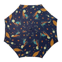 Space Galaxy Planet Universe Stars Night Fantasy Golf Umbrellas by Ket1n9