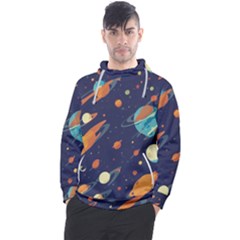 Space Galaxy Planet Universe Stars Night Fantasy Men s Pullover Hoodie