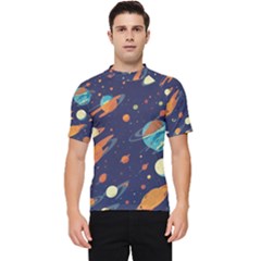 Space Galaxy Planet Universe Stars Night Fantasy Men s Short Sleeve Rash Guard by Ket1n9