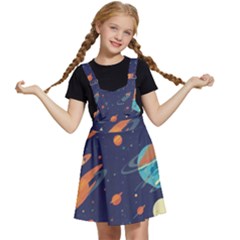 Space Galaxy Planet Universe Stars Night Fantasy Kids  Apron Dress by Ket1n9