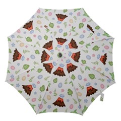 Cute Palm Volcano Seamless Pattern Hook Handle Umbrellas (large) by Ket1n9