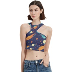 Space Galaxy Planet Universe Stars Night Fantasy Cut Out Top by Ket1n9