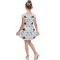 Cute Palm Volcano Seamless Pattern Kids  Cap Sleeve Dress View2