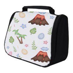 Cute Palm Volcano Seamless Pattern Full Print Travel Pouch (small) by Ket1n9