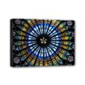 Stained Glass Rose Window In France s Strasbourg Cathedral Mini Canvas 7  x 5  (Stretched) View1