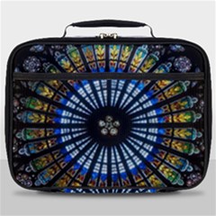 Stained Glass Rose Window In France s Strasbourg Cathedral Full Print Lunch Bag by Ket1n9