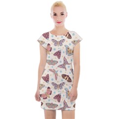 Another Monster Pattern Cap Sleeve Bodycon Dress by Ket1n9