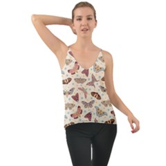 Pattern With Butterflies Moths Chiffon Cami by Ket1n9