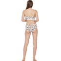 Pattern With Butterflies Moths Frilly Bikini Set View2